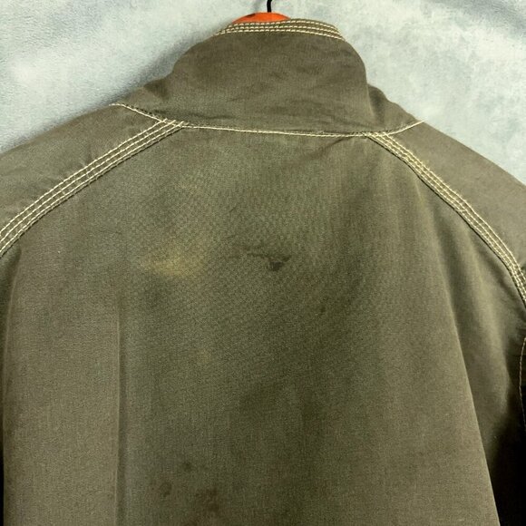 Rafter C Jacket Mens Large Brown Faded Full Zip Lined Workwear Style - Picture 14 of 16